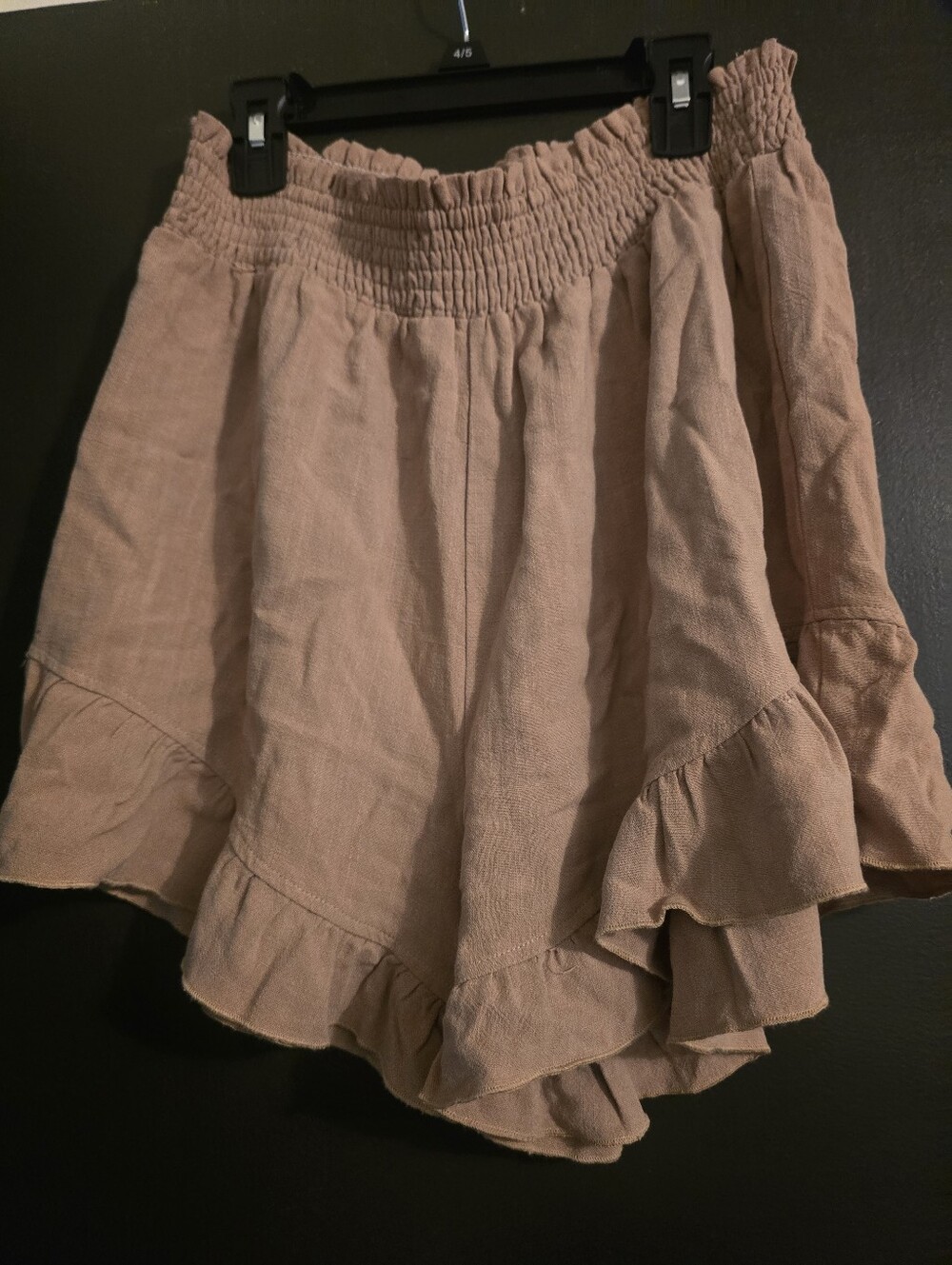 Ruffled Waistband Shorts